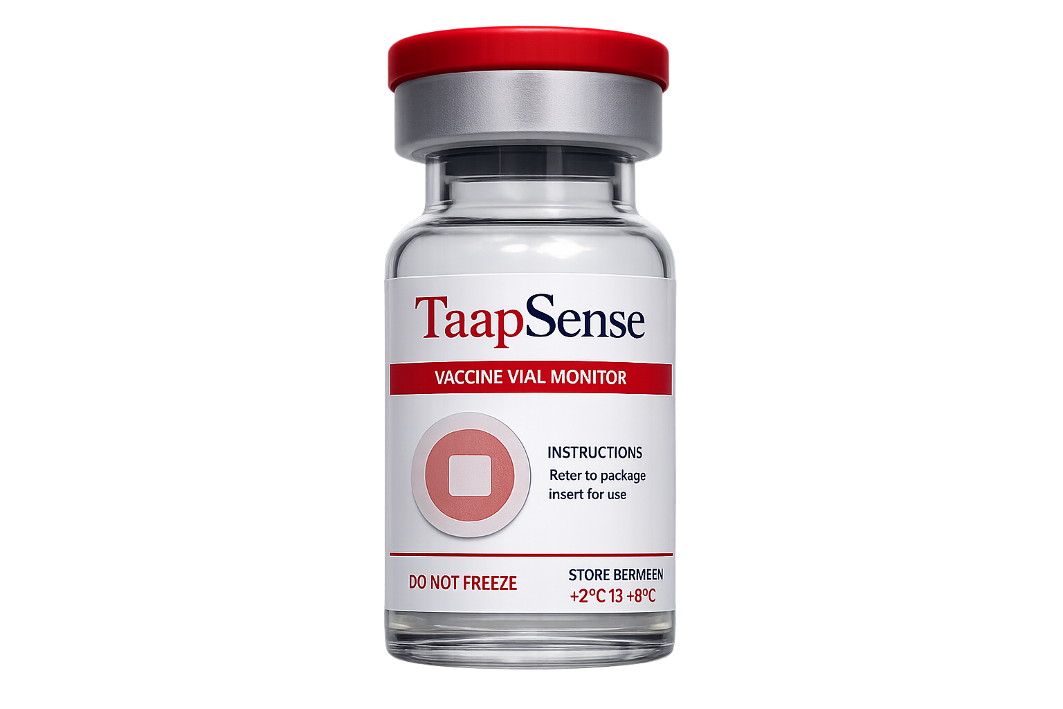TaapSense Vaccine Vial Monitor — product and indicator detail